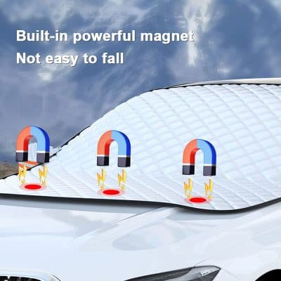 Magnetic car mount with built-in powerful magnets for secure hold, skid-resistant design, and easy installation, ideal for smartphone use while driving.
