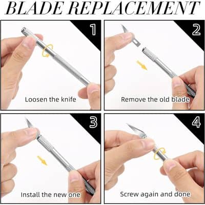 Blade replacement knife, manicure tool, precision blade change, professional grooming, Monalisa Medical store.