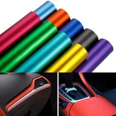 Colorful adhesive vinyl rolls for car wrapping at Monalisa Store, ideal for customizing vehicle exterior designs and automotive aesthetics.
