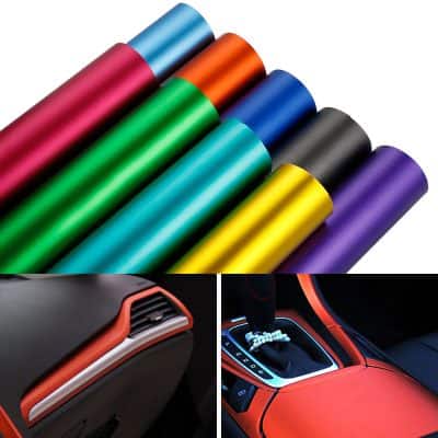 Colorful adhesive vinyl rolls for car wrapping at Monalisa Store, ideal for customizing vehicle exterior designs and automotive aesthetics.