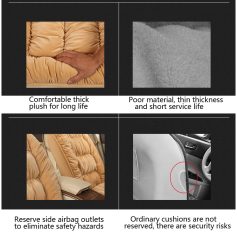 Comfortable thick plush car seat cushions for long-term durability and comfort.