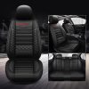 Seat cover for car interior, black leather with diamond stitching, premium automotive seat protector, universal fit, luxury car accessories, Monalisa Store.