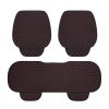 Premium black and red car dashboard mat set, custom fit with anti-slip design, enhances vehicle interior aesthetics and protects against sunlight and dust. Perfect for car enthusiasts.