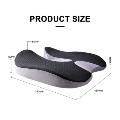 Comfortable ergonomic memory foam seat cushion for improved posture and pressure relief at Monalisa Store.