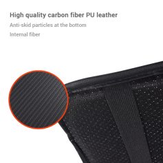 High quality carbon fiber PU leather for luggage and accessories, anti-skid particles at the bottom, and internal fiber support, ideal for durable and stylish travel gear.