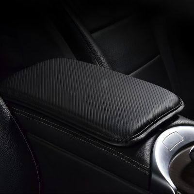 High-end car interior storage box, sleek black and textured design for luxury vehicles, Monalisa Store auto accessories and organization solutions.