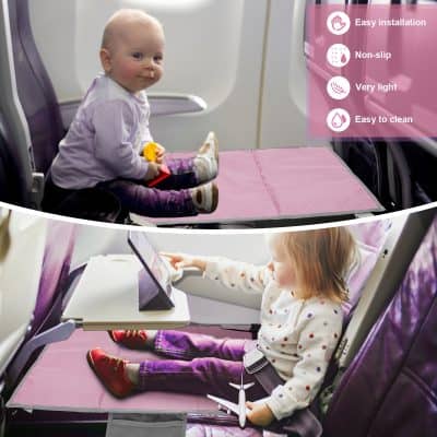 Comfortable airplane seat covers for children, lightweight, non-slip, easy to install and clean, ideal for safeguarding young passengers on flights.