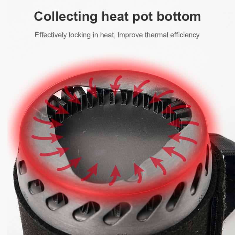 Heat pot bottom with heat retention design and thermal efficiency focus for optimal heating performance for medical and health devices.