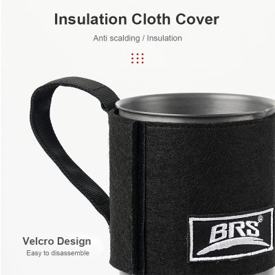 Insulation cloth cover for hot and cold beverage cups, provides anti-scaling and insulation, easy to disassemble with velcro design for convenient use and temperature protection.