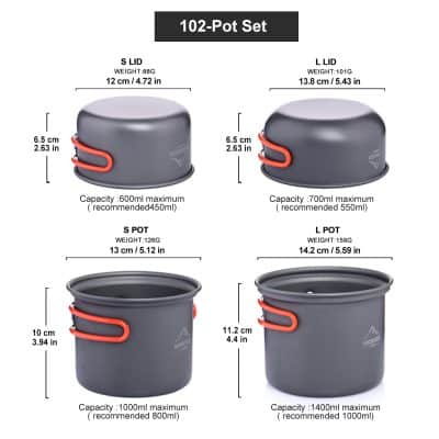Durable medical-grade pot set with two sturdy gray containers featuring red handles, ideal for medical storage and organization, available at Monalisa Store.