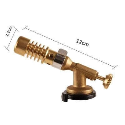 Precise gold-colored medical atomizer spray nozzle with adjustable cap, 12cm length for cosmetic or medical applications, durable construction, and ergonomic design, suitable for professional use.