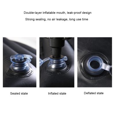 Inflatable water balloon valve with double-layer mouth, leak-proof design for secure sealing and long-term use.