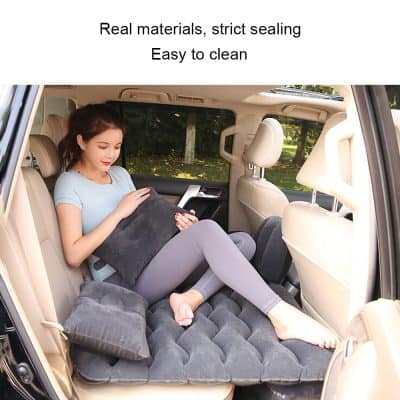 Comfortable car seat cushion for back support, made from real materials, easy to clean, ideal for travel, enhance vehicle comfort and protect seats.