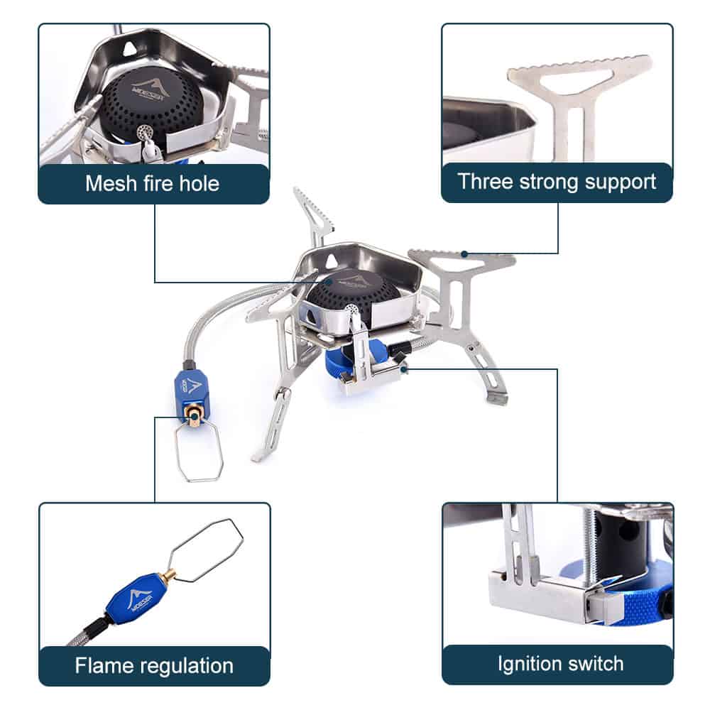 Mesh fire hole for efficient airflow in portable surgical equipment.
