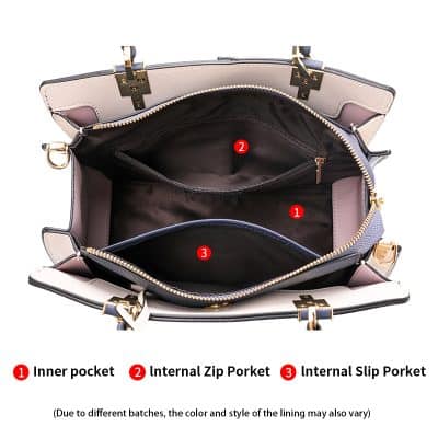 Inner compartment with multiple secure pockets for organized storage.