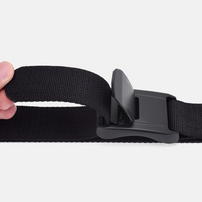 Adjustable black strap with easy-to-use buckle for comfortable eyewear fit and secure hold, ideal for optical accessories and vision correction.