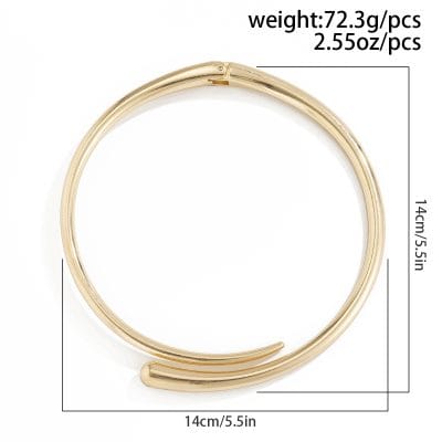 Gold-tone open cuff bracelet with sleek design, lightweight jewelry for women. perfect for everyday wear and stylish accessories, shea women fashion accessories.