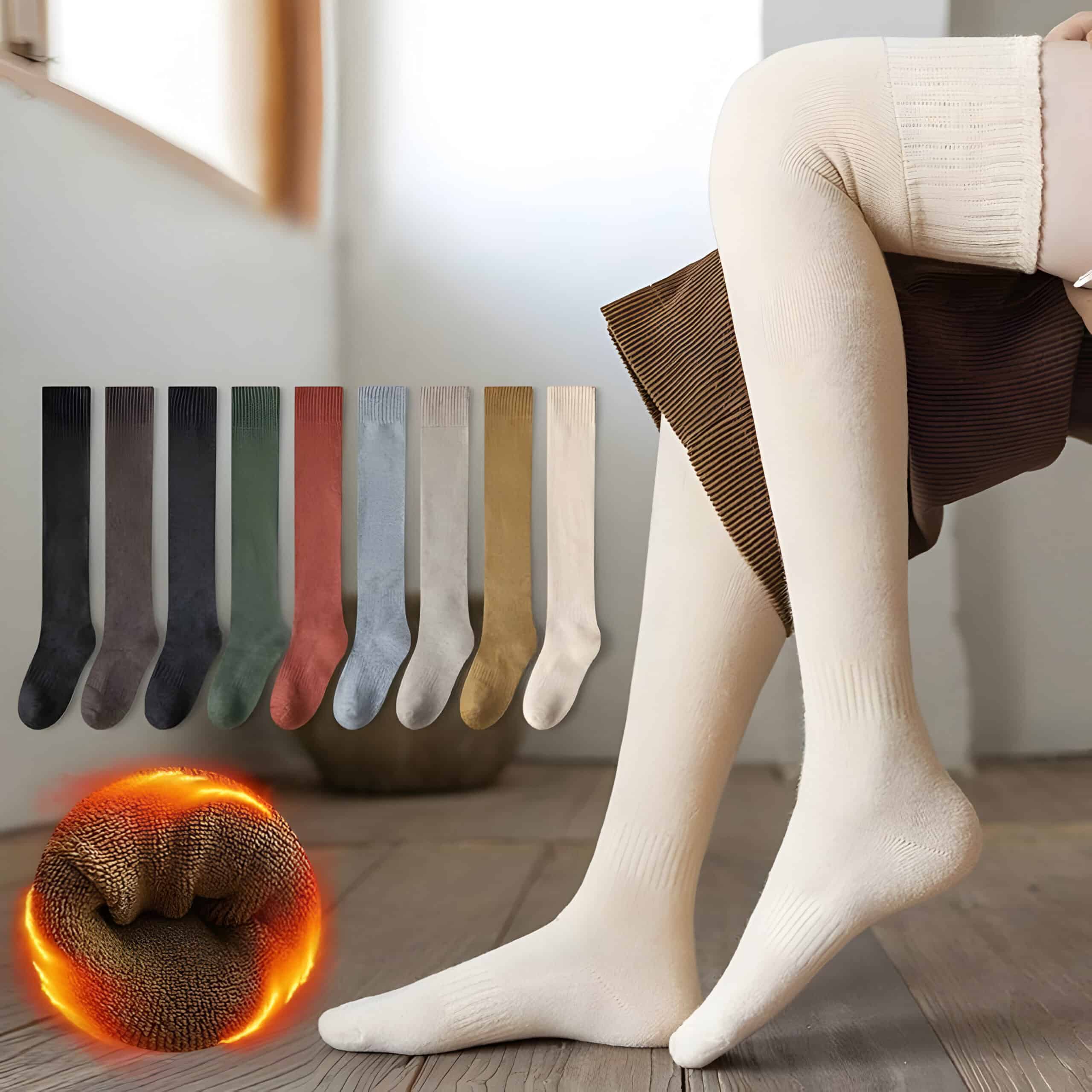 Comfortable compression socks for circulation and support, available in various colors and sizes, perfect for everyday wear or medical needs.