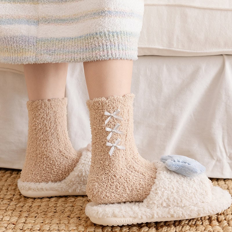 Comfy cozy slippers with plush wool lining and adorable bunny design, perfect for relaxing at home and winter comfort at Monalisa Medical Store.