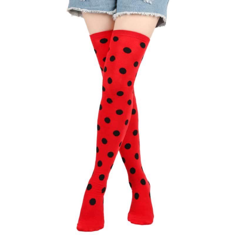 Red with Black Dots