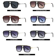 Black sunglasses with sleek frame design.