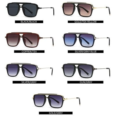 Black sunglasses with sleek frame design.