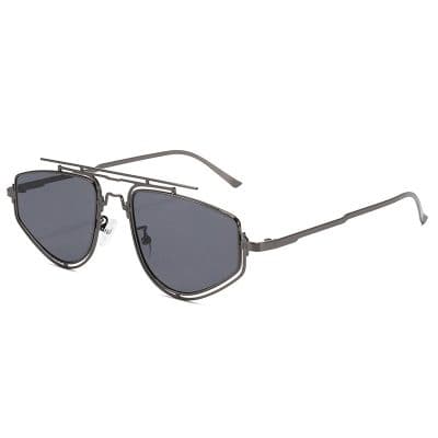 Sunglasses with metal frame and dark lenses, stylish eyewear from Monalisa Medical store.