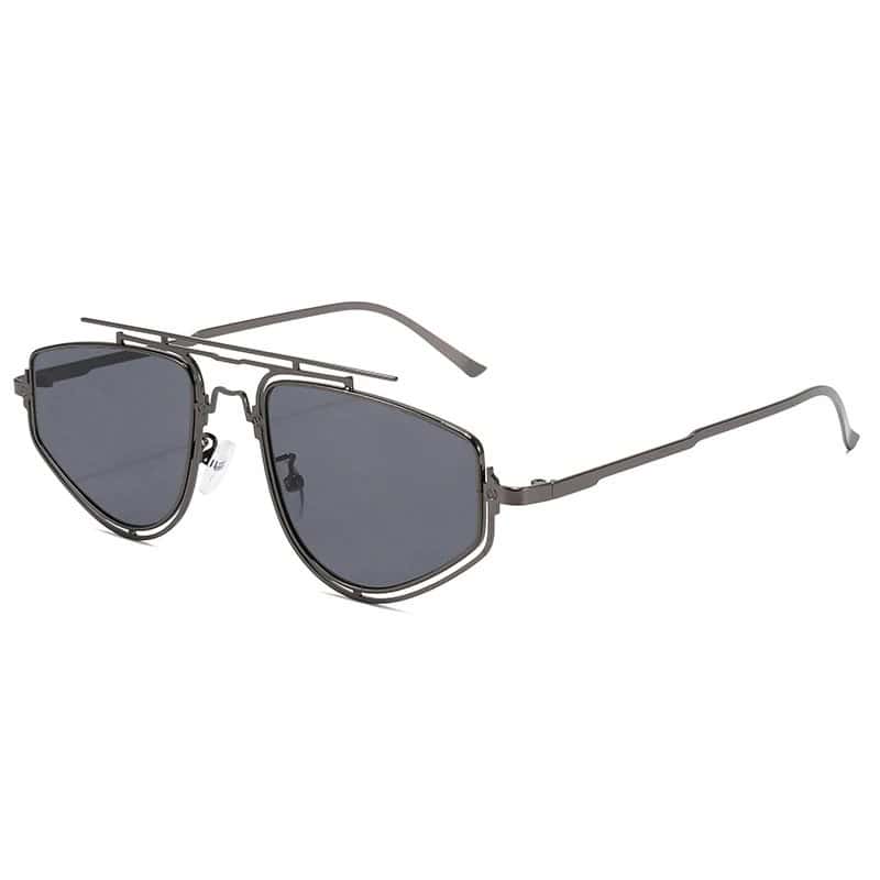 Sunglasses with metal frame and dark lenses, stylish eyewear from Monalisa Medical store.