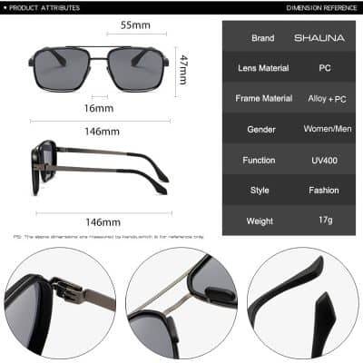Shades of Monalisa Store sunglasses with UV400 protection and lightweight, stylish design for women and men. Perfect for fashion-forward eyewear, offering sun protection and modern style.