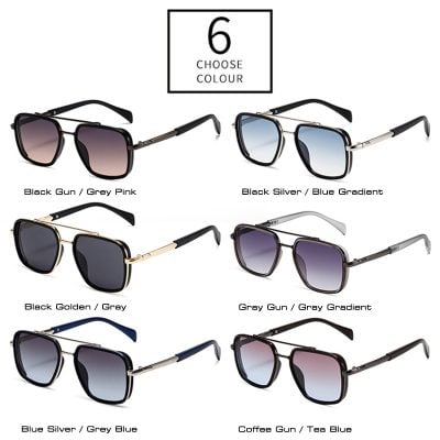 Black Gun / Grey Pink sunglasses for men and women, stylish designer eyewear, UV protection, premium quality, trendy shades for outdoor fashion.