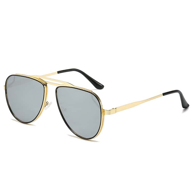 Golden silver mirror