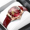 Luxurious red and gold wristwatch with intricate dial design, perfect for sophisticated fashion and timekeeping, from Monalisa Medical Store.