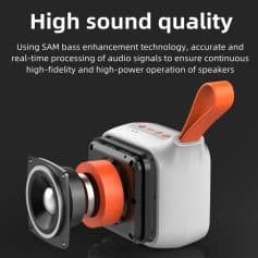 Compact portable Bluetooth speaker with advanced sound technology, perfect for high-fidelity audio and real-time signal processing to ensure clear, powerful sound quality for your music needs.
