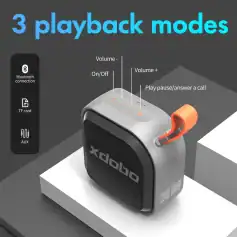 Wireless portable speaker with Bluetooth, TF card, and AUX connectivity for outdoor and indoor use at Monalisa Medical store.