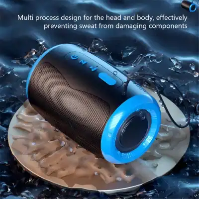 Portable Bluetooth waterproof speaker for outdoor activities and waterproof sound system, ideal for pool parties and outdoor events.