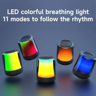 LED colorful breathing light with 11 modes for rhythm, portable design, ideal for respiratory therapy and relaxation. Perfect for bedside use and mood enhancement.