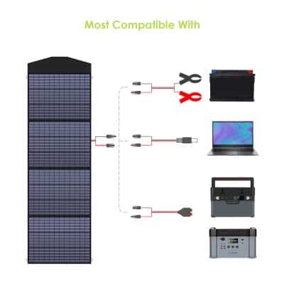 Solar power system components for medical devices, batteries, inverter, and laptop on Monalisa Medical store webpage.