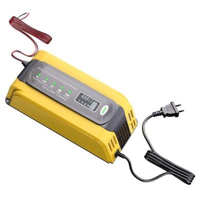 12V 24V 18Amp smart fuse repair battery charger for medical devices and equipment for optometry and eye care.