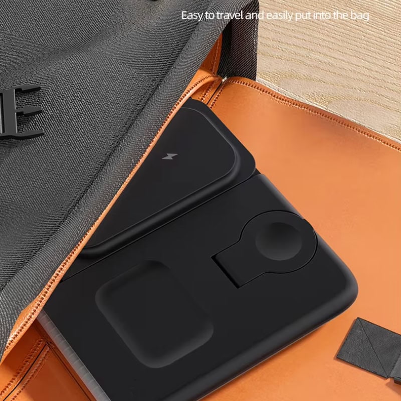Portable electronic accessories storage case for travel and organization, ideal for carrying chargers, power banks, and gadgets securely.