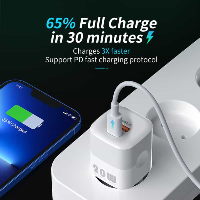 Fast charging phone and charger at Monalisa Medical Store, emphasizing quick power solutions for electronic devices.