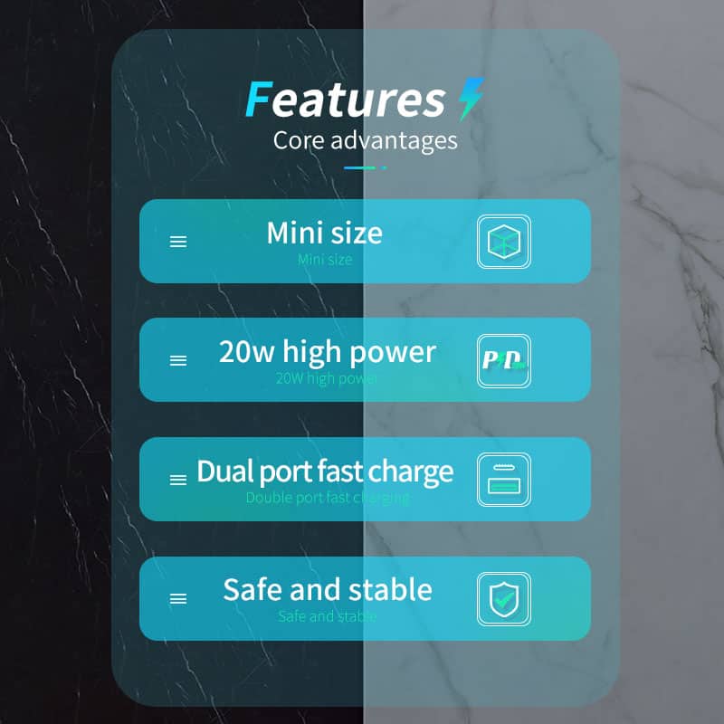 Fast wireless charging station with dual port, compact size, 20W high power, and safe, stable performance for mobile devices at Monalisa Medical Store.