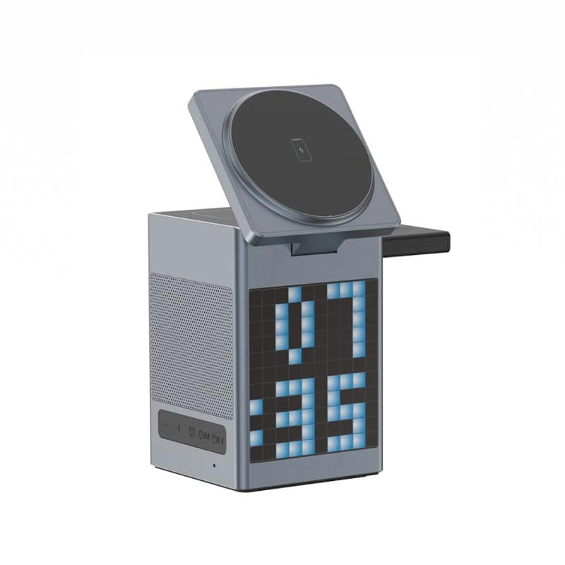 Wireless digital chess clock with LED display for competitive chess timing and game management.