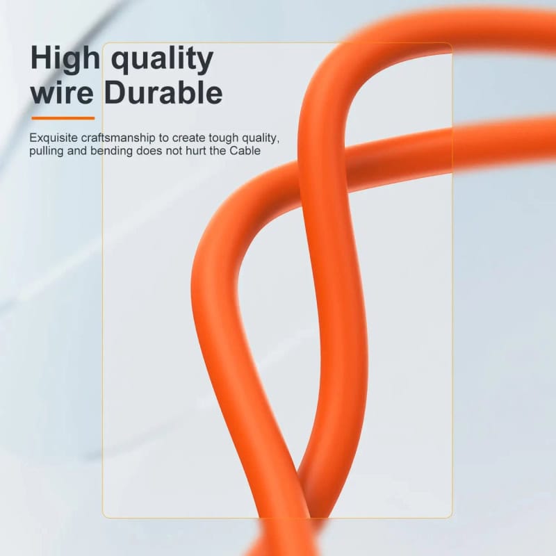 Bright orange durable wire designed for high-quality craftsmanship and precise bending, ideal for optoelectronic applications and cable management.