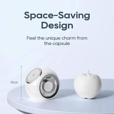 Space-saving design capsule device for optoelectronic skin treatment at Monalisa Store.