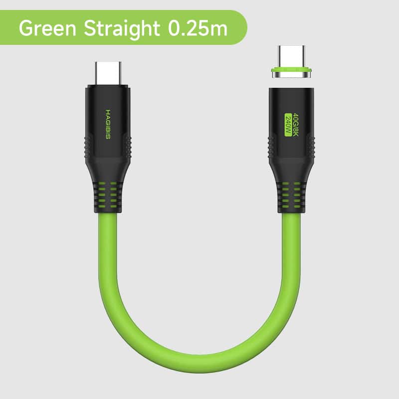Green straight plug