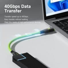 40Gbps data transfer cable for high-performance devices and fast file sharing on Monalisa Store onlineOpt optical data transfer cable for high-speed connection and reliable performance.