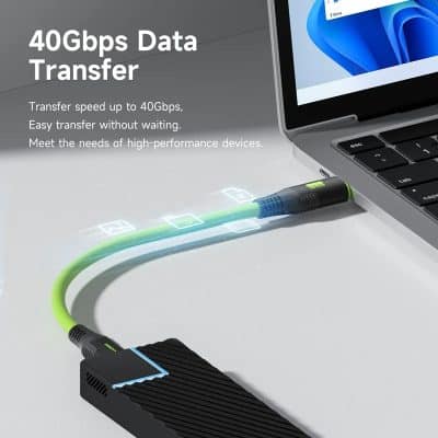 40Gbps data transfer cable for high-performance devices and fast file sharing on Monalisa Store onlineOpt optical data transfer cable for high-speed connection and reliable performance.
