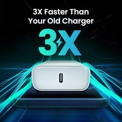 3X faster charging technology for superior power, compatible with various devices.