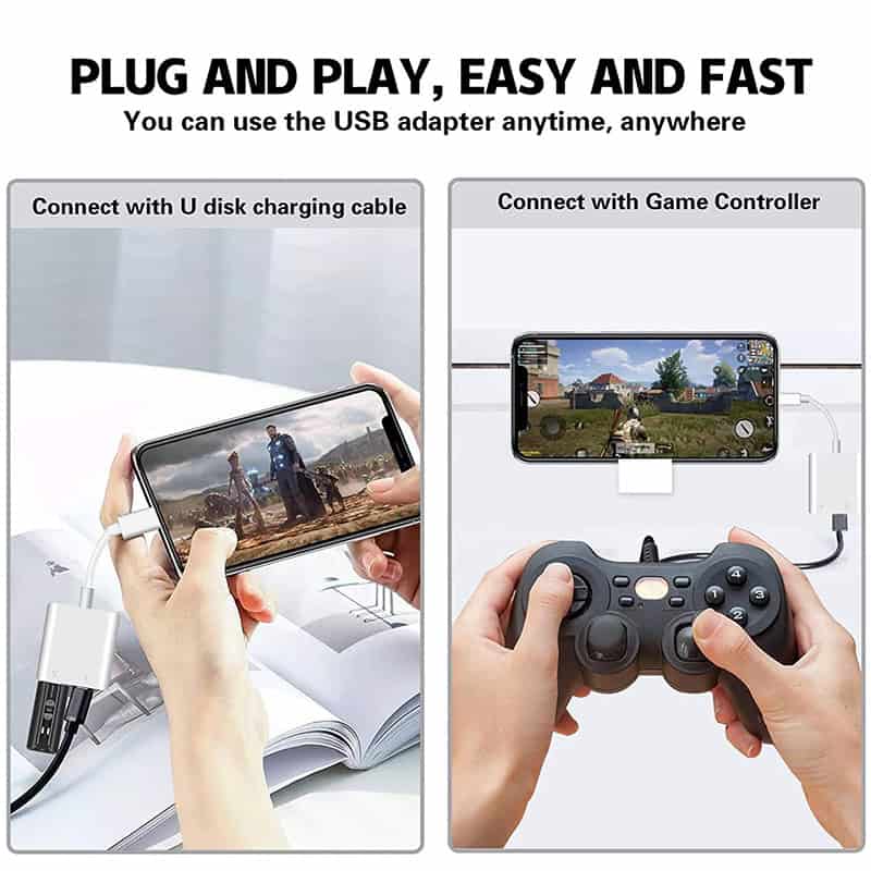 USB gaming controller and mobile game setup for easy and fast play, compatible with Monalisa Store optical accessories and electronics, ideal for gaming enthusiasts.
