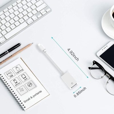 4.92 inch USB-C to HDMI adapter for seamless connection between devices, ideal for optometry clinics and eyewear displays, ensuring high-quality visual presentations for optical professionals.